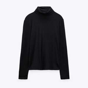 Zara Black Turtleneck Sweater